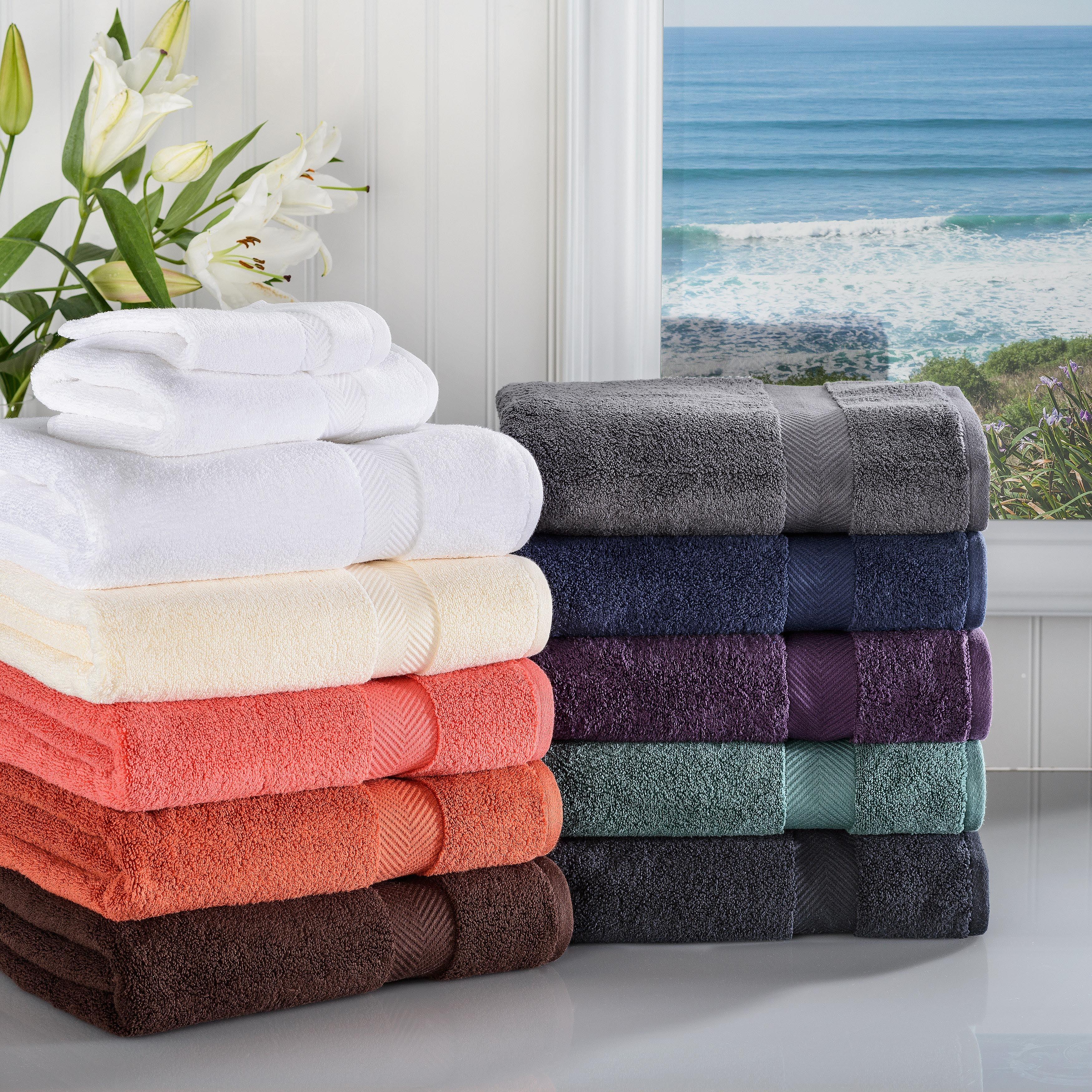 Zero Twist Cotton Solid Ultra-Soft Absorbent Hand Towel Set of 6 - Hand Towel by Superior Brand