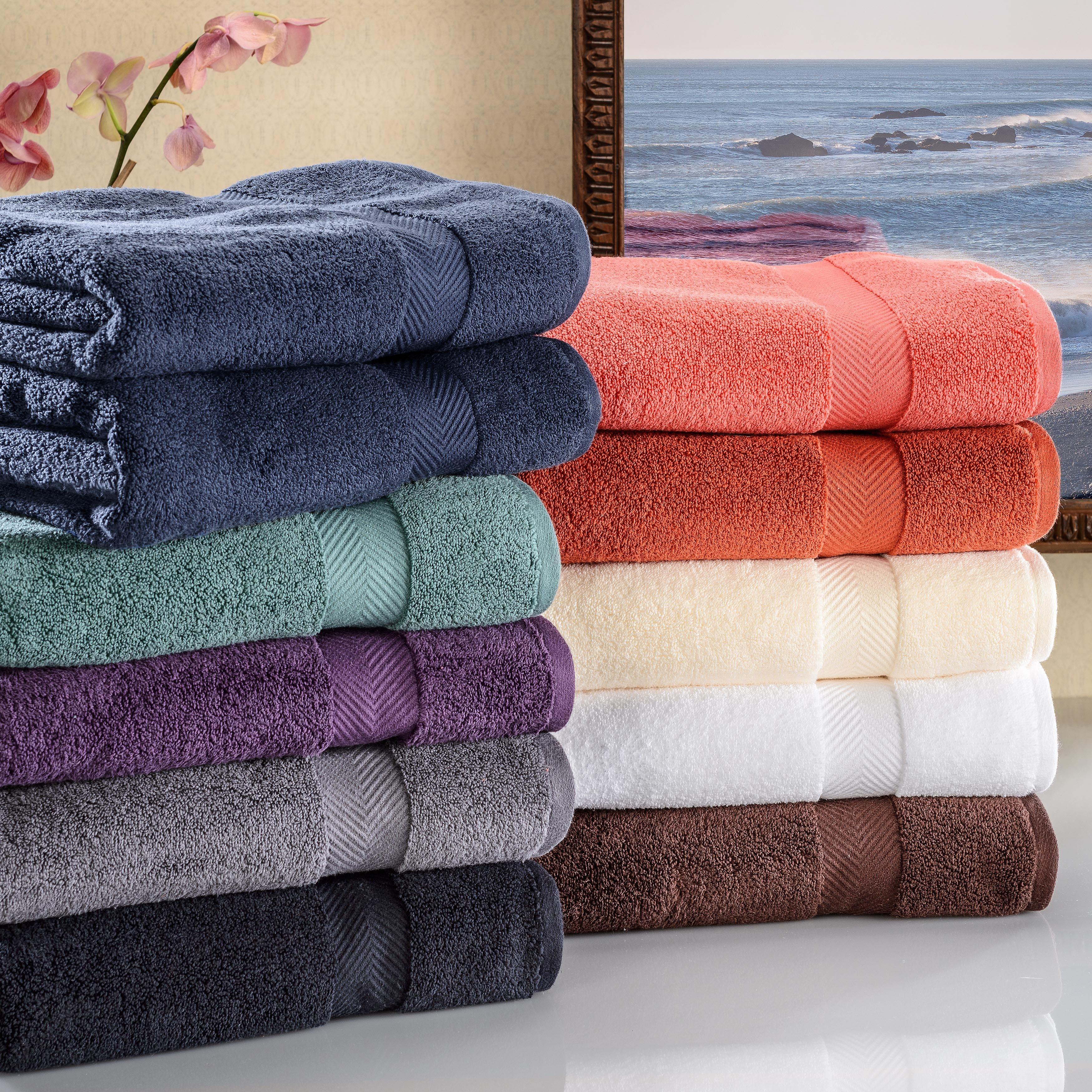 Zero Twist Cotton Solid Ultra-Soft Absorbent Hand Towel Set of 6 - Hand Towel by Superior Brand