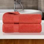 Zero Twist Cotton Ultra-Soft Absorbent Bath Towel Set of 2 - Bath Towel by Superior Brand