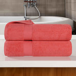 Zero Twist Cotton Ultra-Soft Absorbent Bath Towel Set of 2 - Bath Towel by Superior Brand
