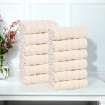 Zero Twist Cotton Face Towel Set 12-Piece - Zuma - Face Towel by Superior Brand