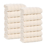 Zero Twist Cotton Face Towel Set 12-Piece - Zuma - Face Towel by Superior Brand