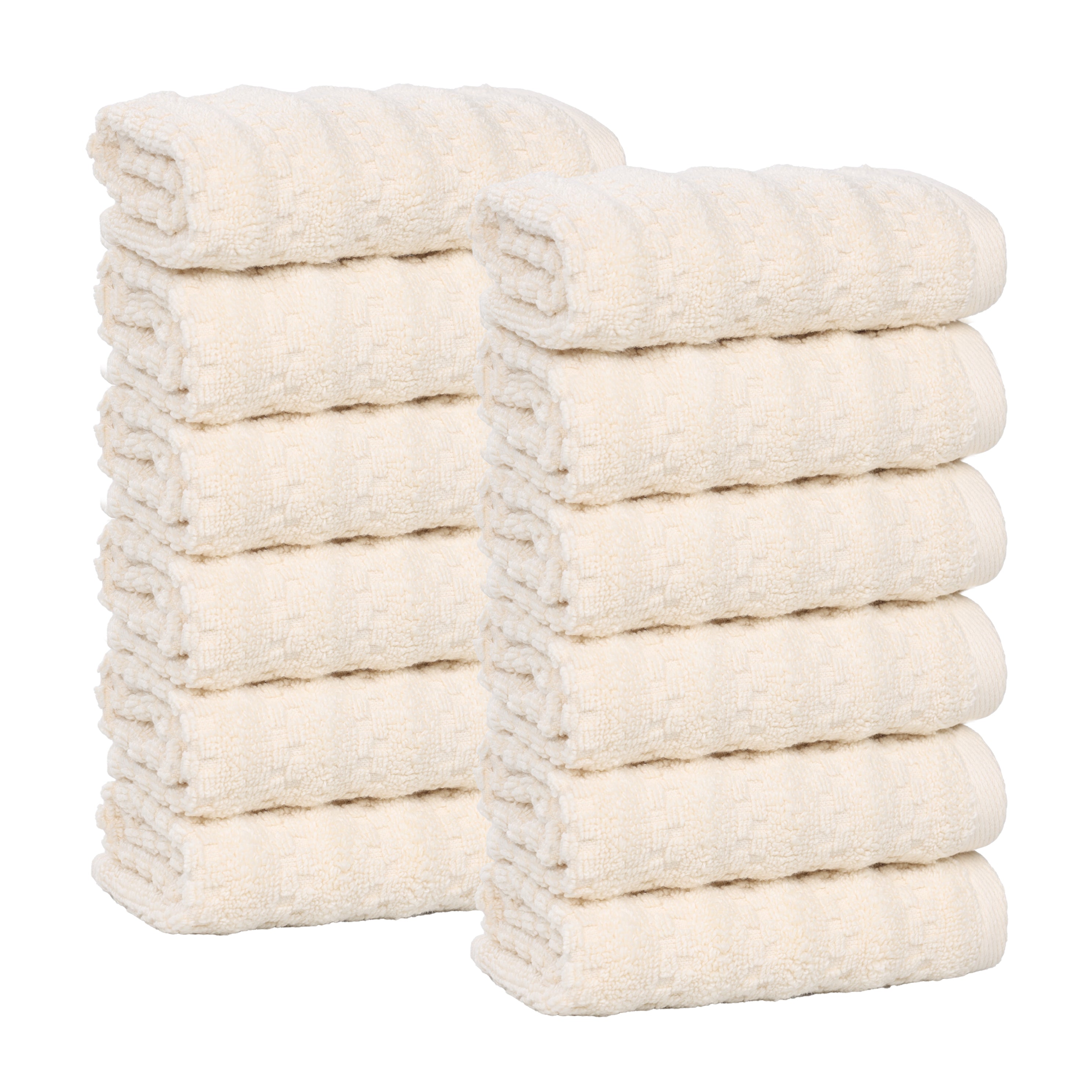 Zero Twist Cotton Face Towel Set 12-Piece - Zuma - Face Towel by Superior Brand