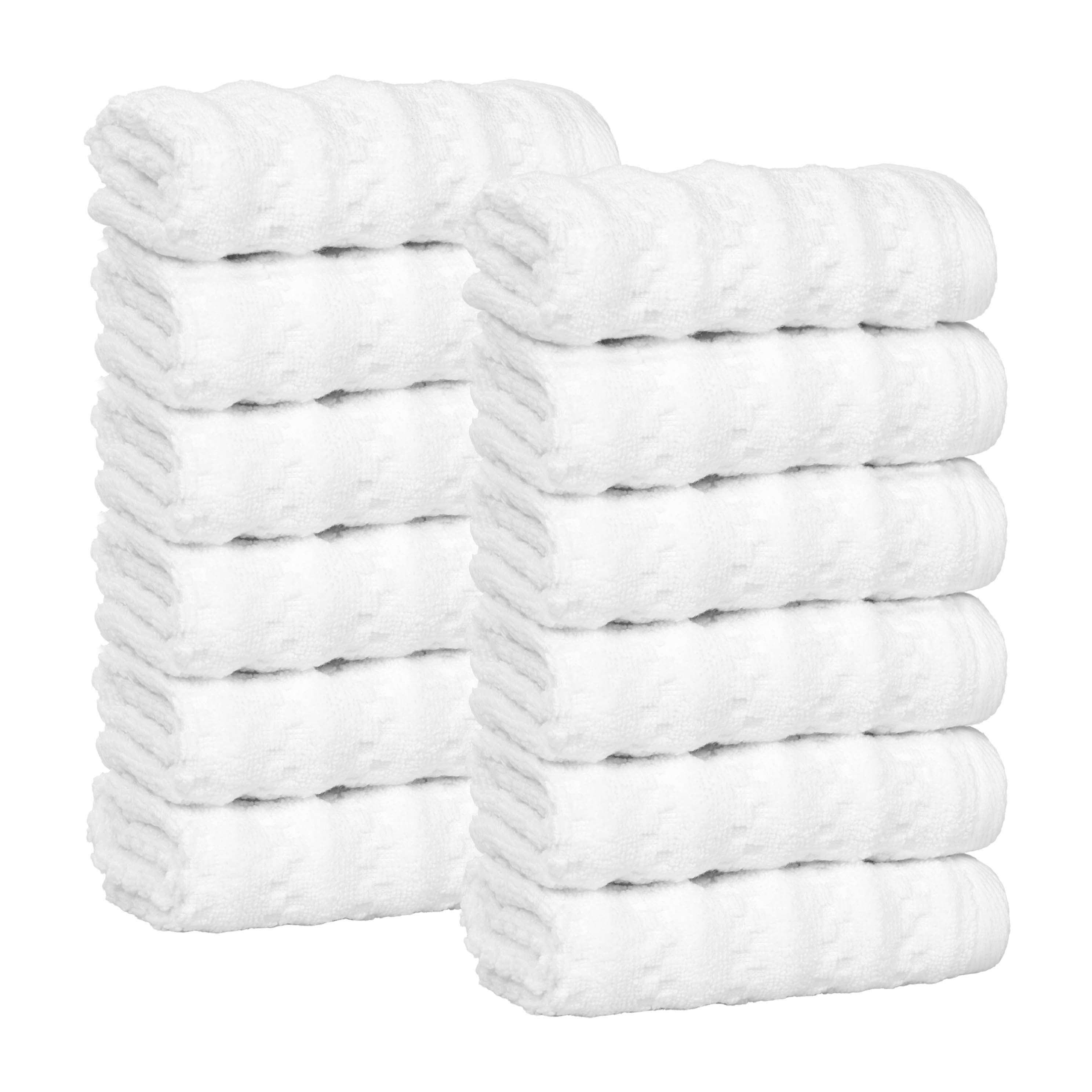 Zero Twist Cotton Face Towel Set 12-Piece - Zuma - Face Towel by Superior Brand