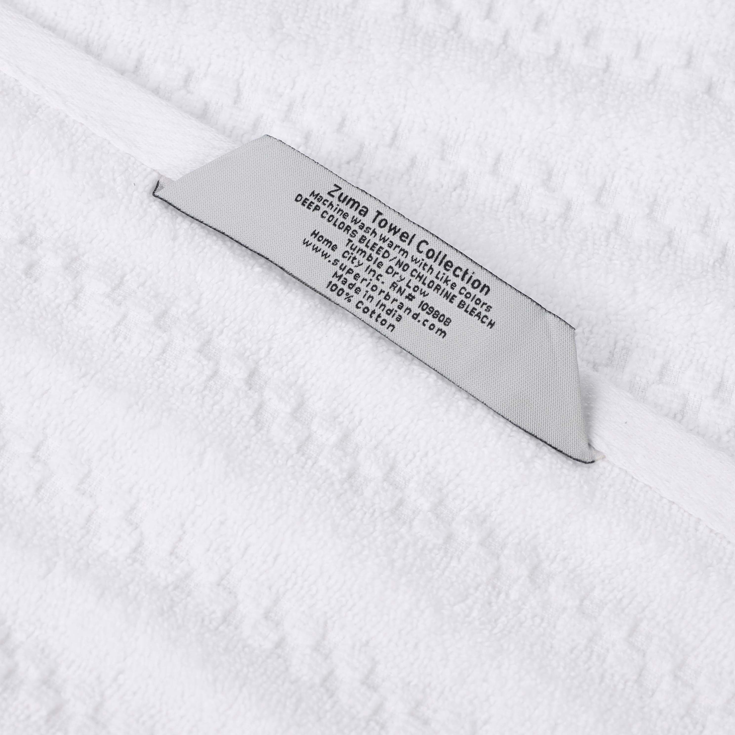 Zuma Zero Twist Cotton Waffle Textured Stripes Bath Sheets, Set of 2 - Bath Sheet by Superior Brand