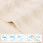 Zero Twist Cotton Waffle Textured Bath Towel Set of 2 - Bath Towel by Superior Brand