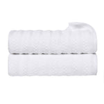 Zero Twist Cotton Waffle Textured Bath Towel Set of 2 - Bath Towel by Superior Brand