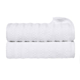 Zero Twist Cotton Waffle Textured Bath Towel Set of 2 - Bath Towel by Superior Brand