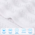 Zero Twist Cotton Waffle Textured Bath Towel Set of 2 - Bath Towel by Superior Brand