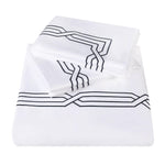 1200 Thread Count Egyptian Cotton Embroidered Duvet Cover - Egyptian Cotton Duvet Cover Set by Superior Brand