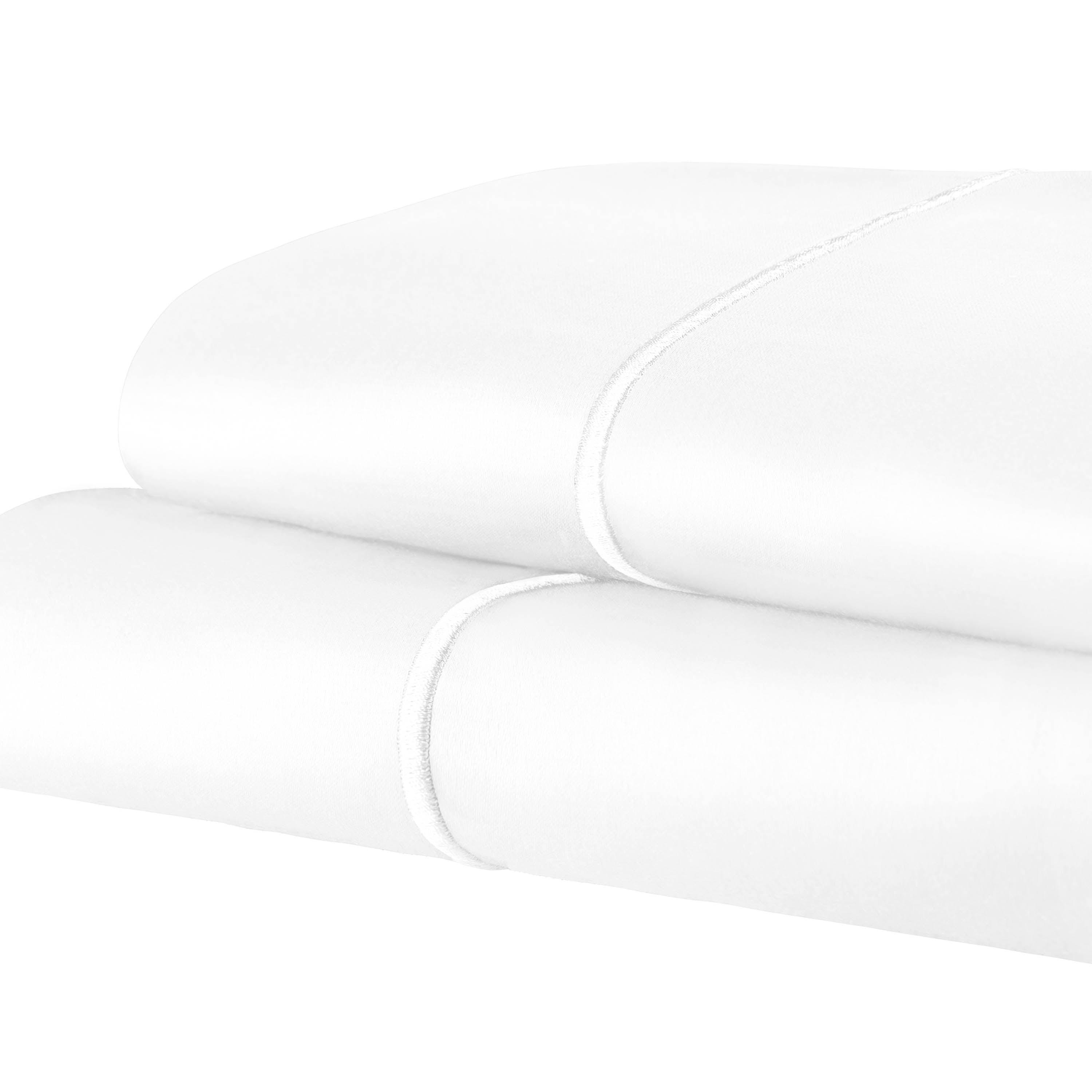1500 Thread Count Ultra Soft Cotton Marrow Stitch Solid Pillowcase Set - Pillowcases by Superior Brand