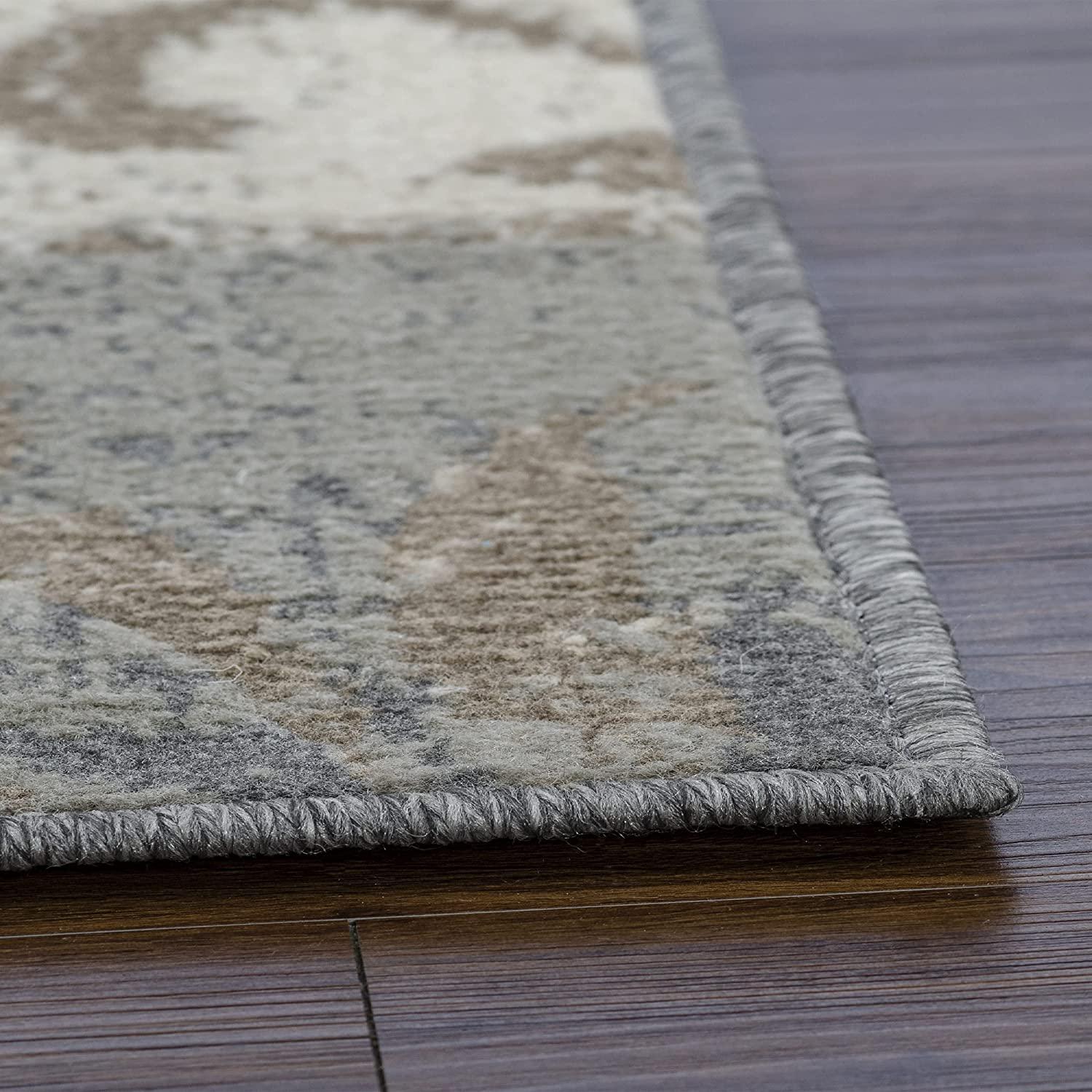 Pastiche Contemporary Floral Patchwork Area Rug-Rugs by Superior-Home City Inc