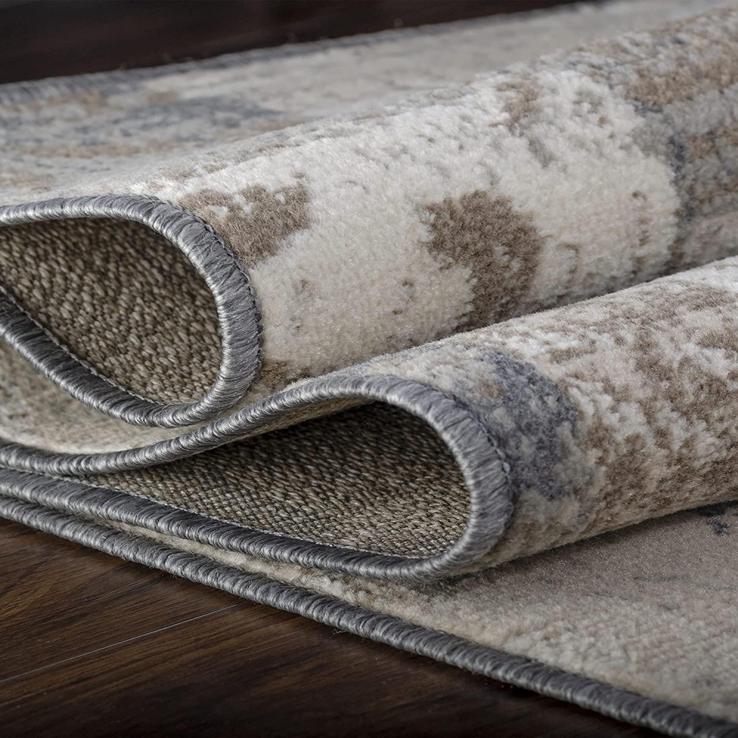 Pastiche Contemporary Floral Patchwork Area Rug-Rugs by Superior-Home City Inc