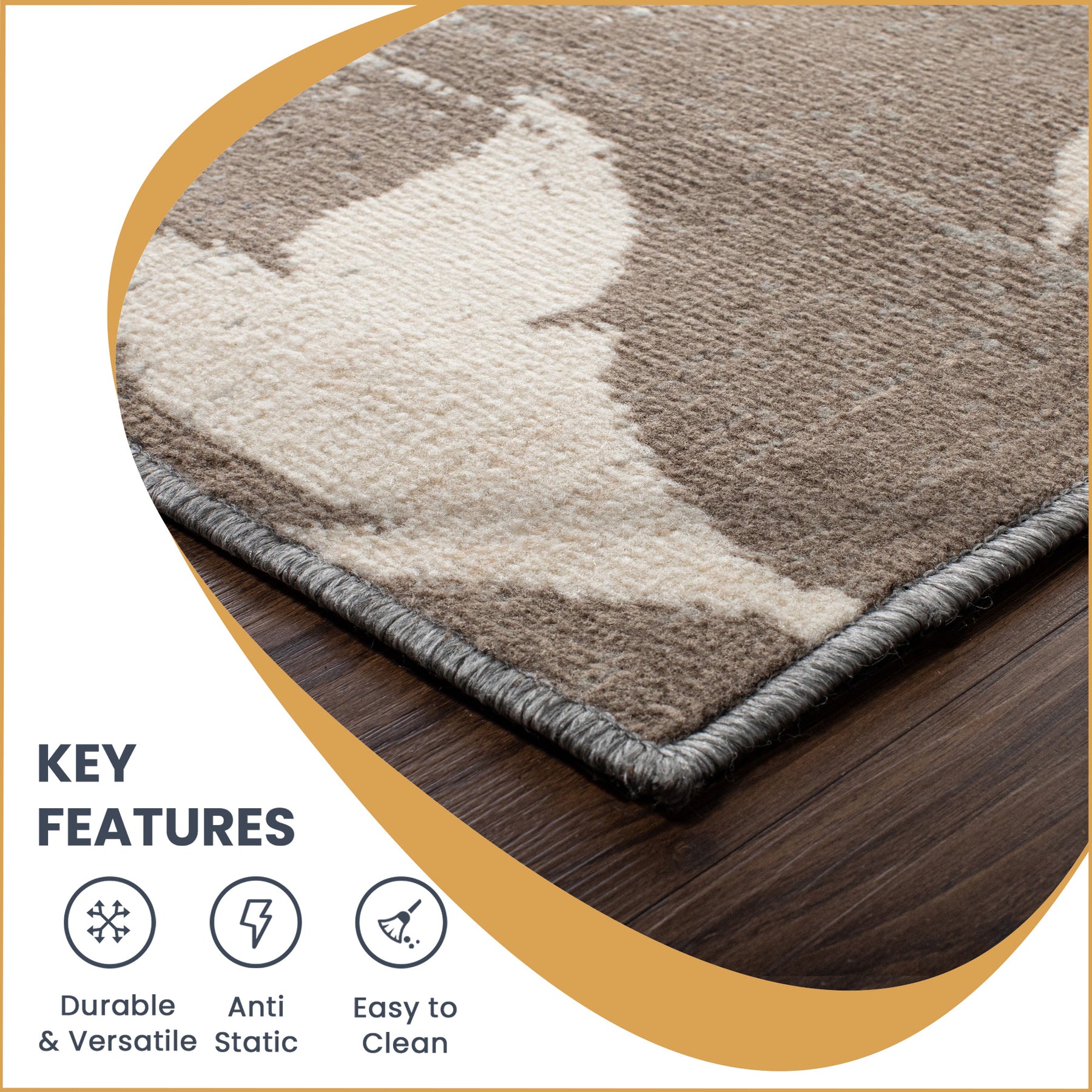 Superior Pastiche Contemporary Floral Patchwork Area Rug