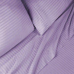 300 Thread Count Egyptian Cotton Sateen Stripe Bed Sheet Set - Egyptian Cotton Sheet Set by Superior Brand