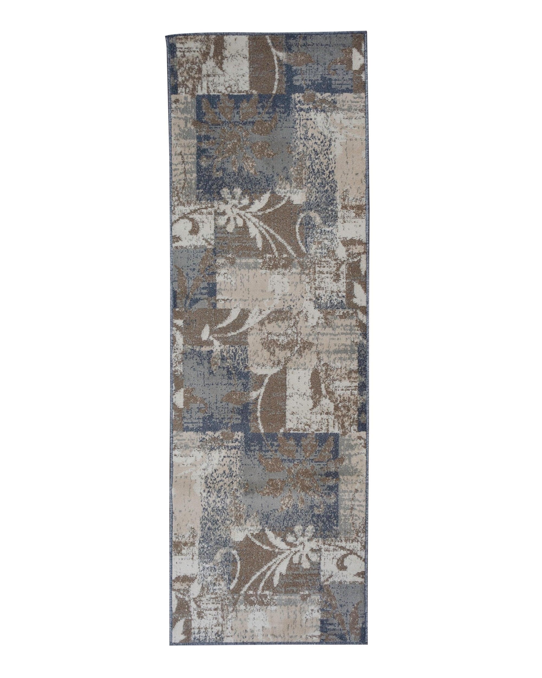  Superior Pastiche Contemporary Floral Patchwork Area Rug - Ivory