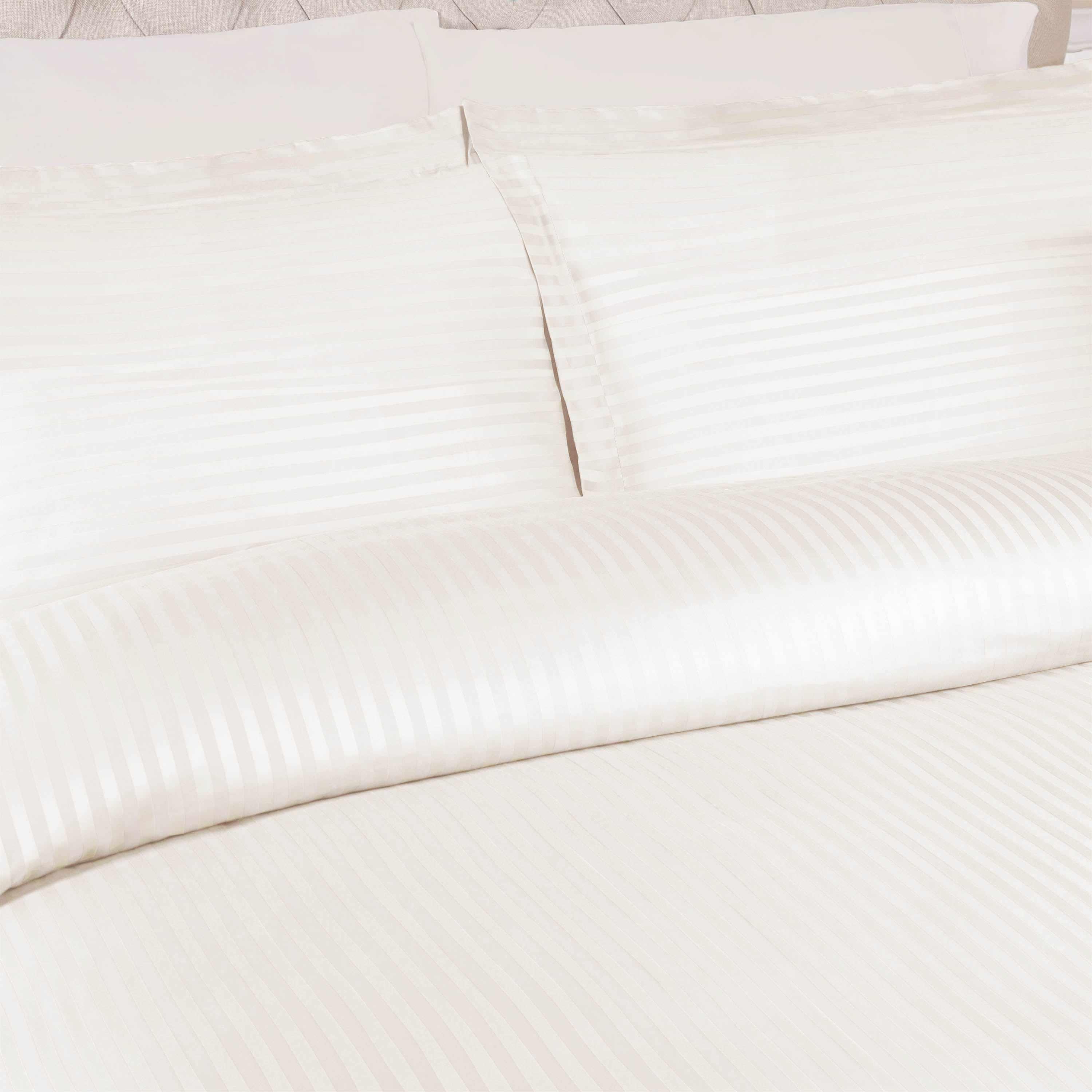 400 Thread Count Egyptian Cotton Stripe Duvet Cover - Egyptian Cotton Duvet Cover Set by Superior Brand