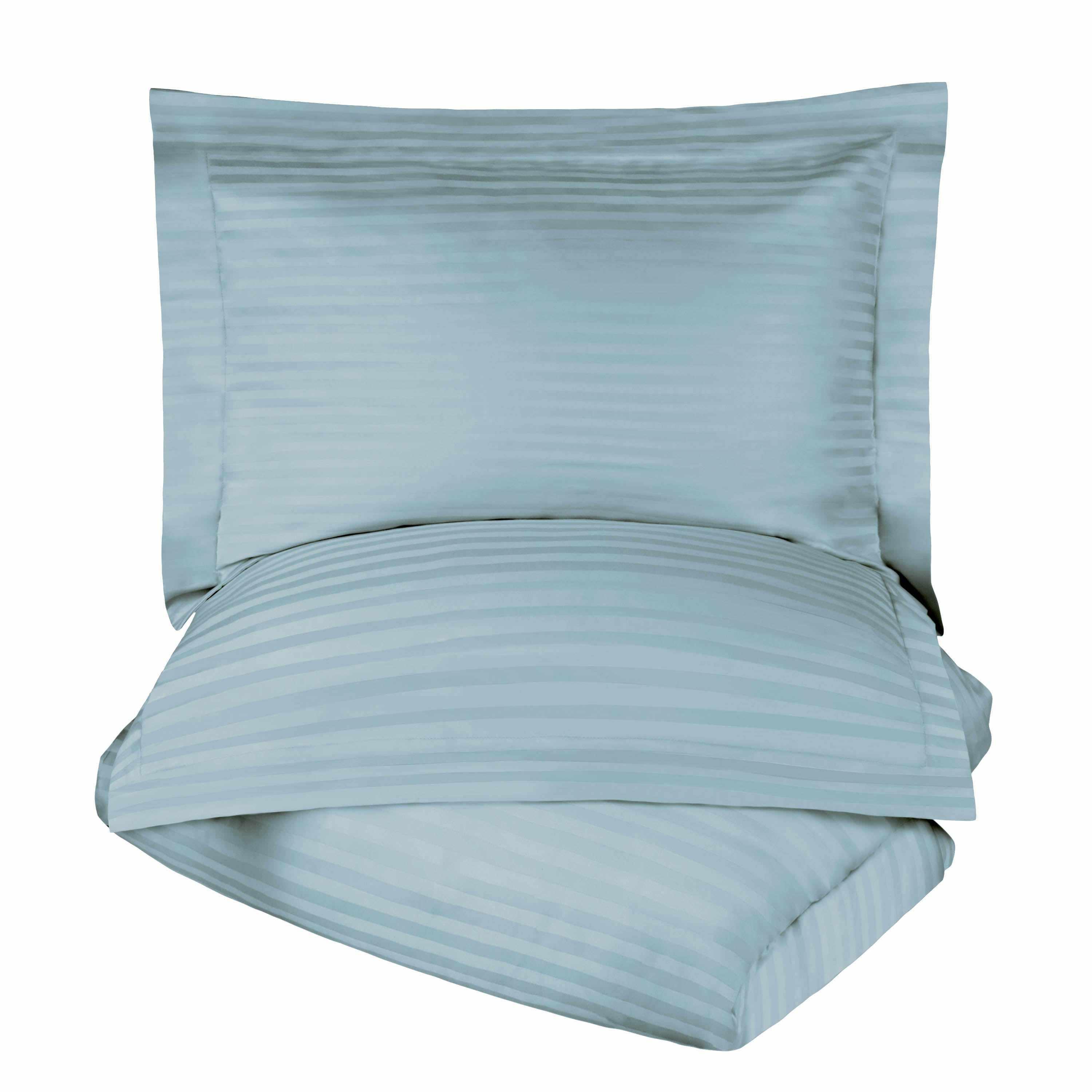 400 Thread Count Egyptian Cotton Stripe Duvet Cover - Egyptian Cotton Duvet Cover Set by Superior Brand