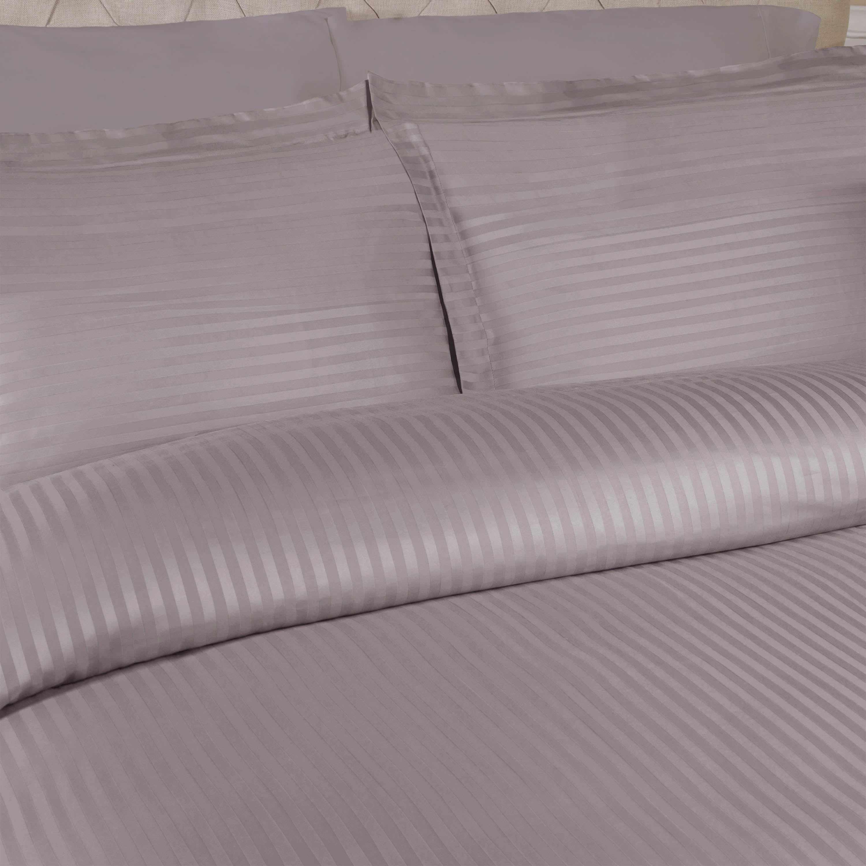 400 Thread Count Egyptian Cotton Stripe Duvet Cover - Egyptian Cotton Duvet Cover Set by Superior Brand
