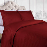 400 Thread Count Egyptian Cotton Stripe Duvet Cover - Egyptian Cotton Duvet Cover Set by Superior Brand
