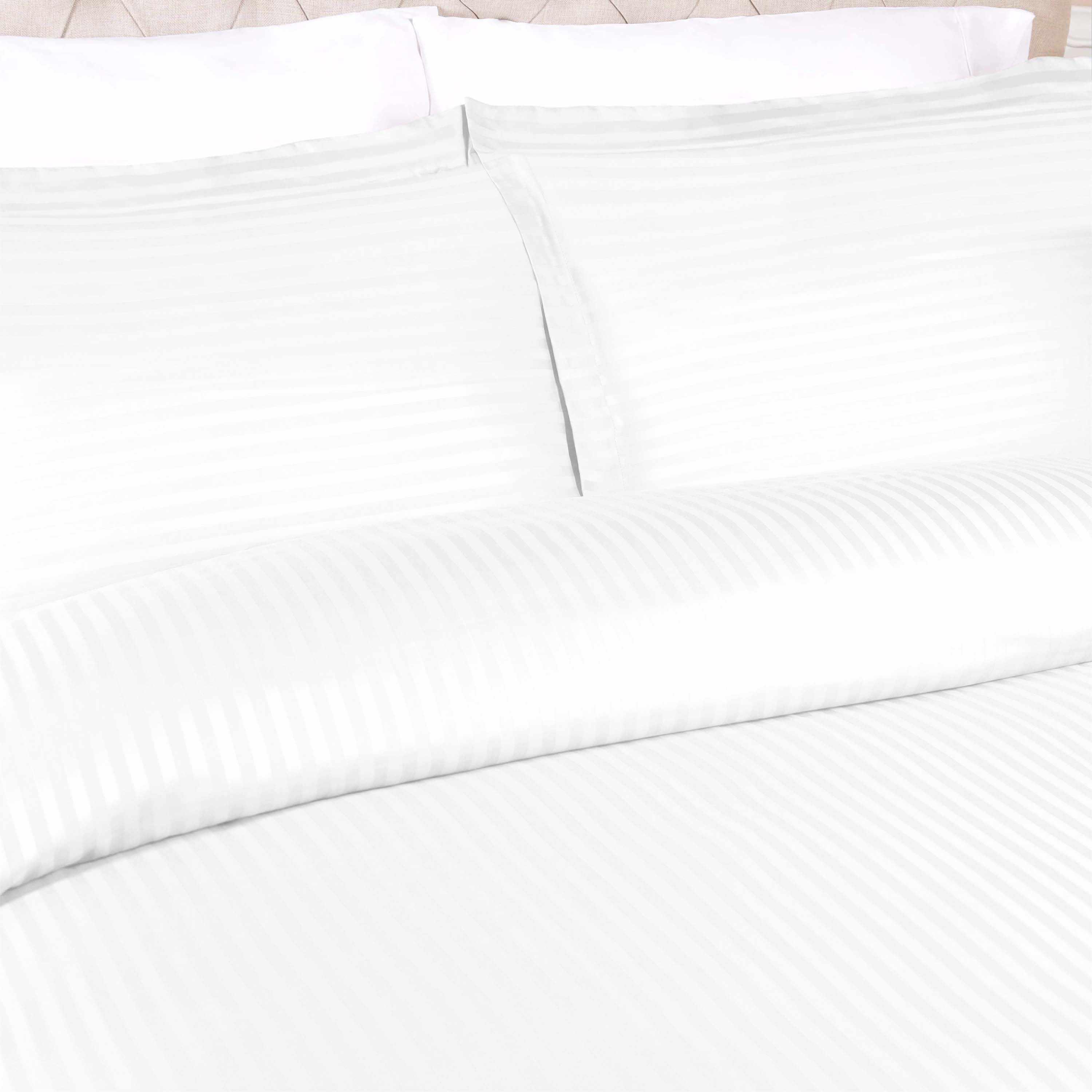 400 Thread Count Egyptian Cotton Stripe Duvet Cover - Egyptian Cotton Duvet Cover Set by Superior Brand