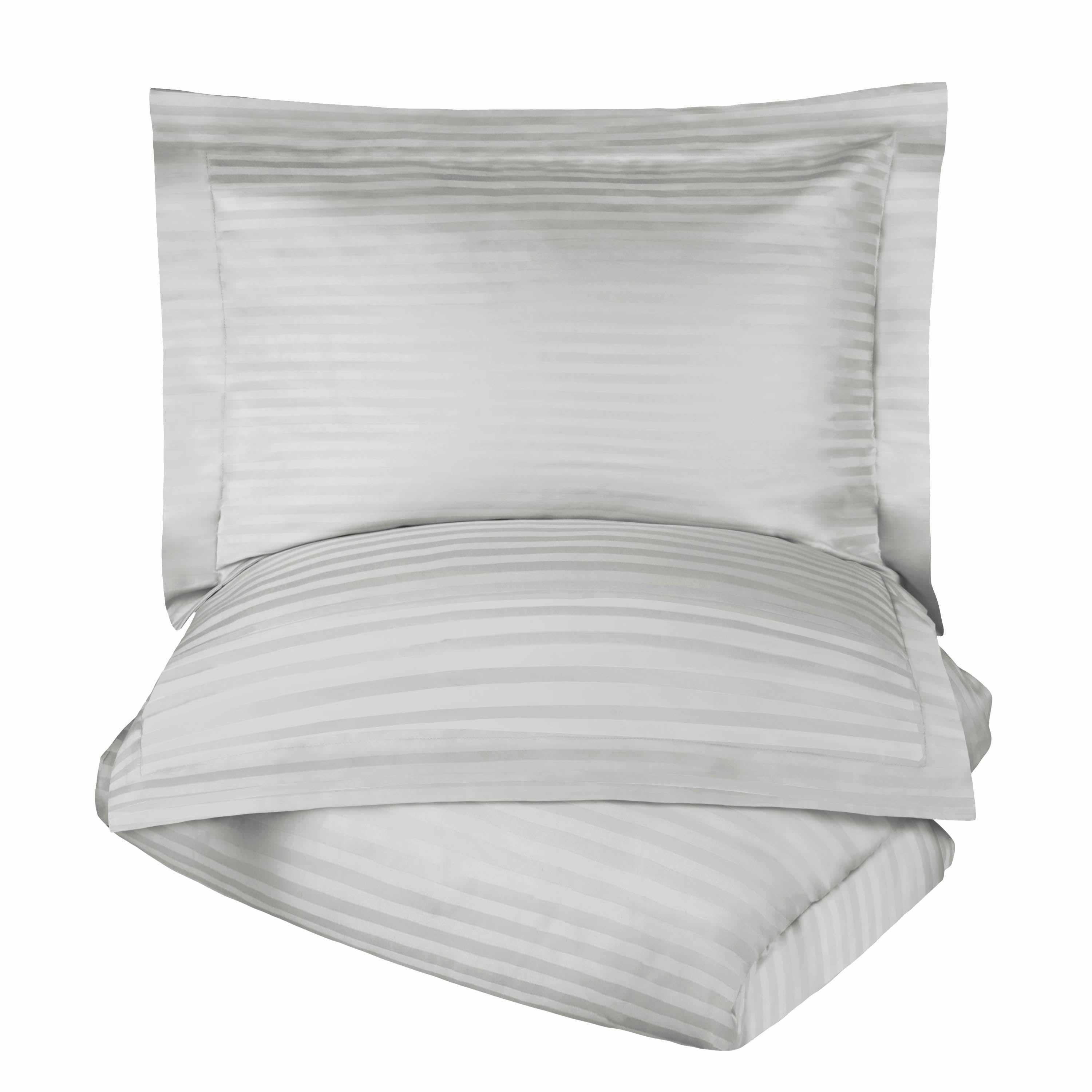 400 Thread Count Egyptian Cotton Stripe Duvet Cover - Egyptian Cotton Duvet Cover Set by Superior Brand