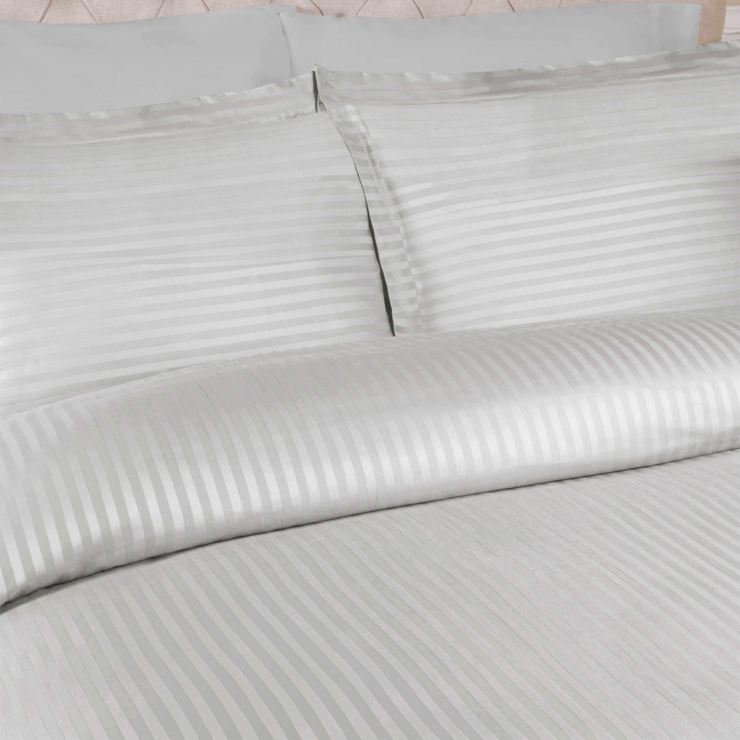 400 Thread Count Egyptian Cotton Stripe Duvet Cover - Egyptian Cotton Duvet Cover Set by Superior Brand