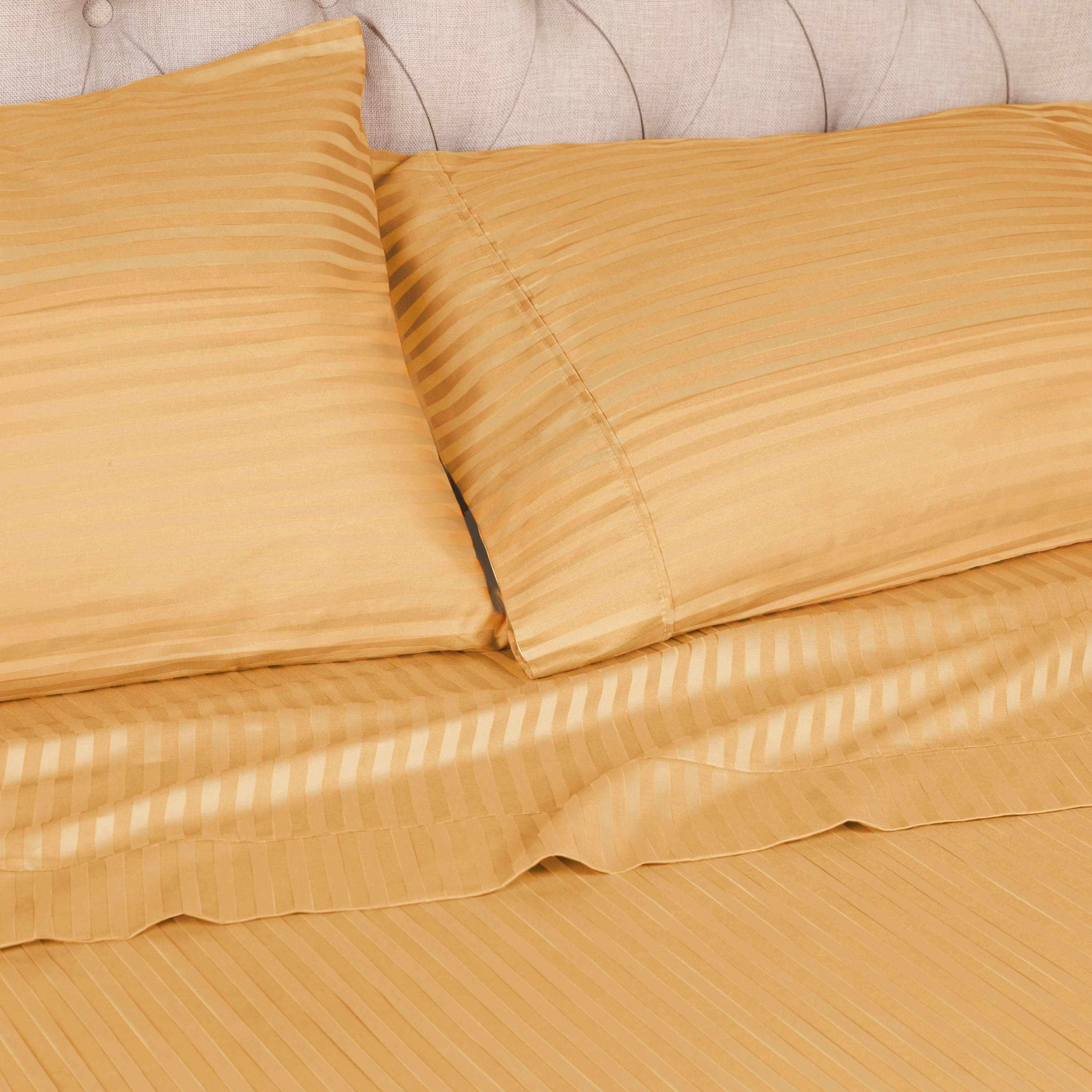 Egyptian Cotton 400 Thread Count Stripe Bed Pillowcase Set - Egyptian Cotton Pillowcases by Superior Brand