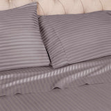 Egyptian Cotton 400 Thread Count Stripe Bed Pillowcase Set - Egyptian Cotton Pillowcases by Superior Brand