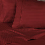 300 Thread Count Egyptian Cotton Sateen Stripe Bed Sheet Set - Egyptian Cotton Sheet Set by Superior Brand