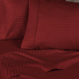 300 Thread Count Egyptian Cotton Sateen Stripe Bed Sheet Set - Egyptian Cotton Sheet Set by Superior Brand