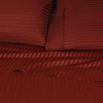 300 Thread Count Egyptian Cotton Sateen Stripe Bed Sheet Set - Egyptian Cotton Sheet Set by Superior Brand