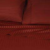 300 Thread Count Egyptian Cotton Sateen Stripe Bed Sheet Set - Egyptian Cotton Sheet Set by Superior Brand