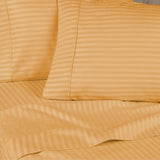 300 Thread Count Egyptian Cotton Sateen Stripe Bed Sheet Set - Egyptian Cotton Sheet Set by Superior Brand