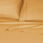 300 Thread Count Egyptian Cotton Sateen Stripe Bed Sheet Set - Egyptian Cotton Sheet Set by Superior Brand