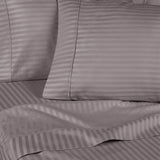 300 Thread Count Egyptian Cotton Sateen Stripe Bed Sheet Set - Egyptian Cotton Sheet Set by Superior Brand