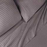 300 Thread Count Egyptian Cotton Sateen Stripe Bed Sheet Set - Egyptian Cotton Sheet Set by Superior Brand