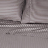 300 Thread Count Egyptian Cotton Sateen Stripe Bed Sheet Set - Egyptian Cotton Sheet Set by Superior Brand