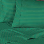 300 Thread Count Egyptian Cotton Sateen Stripe Bed Sheet Set - Egyptian Cotton Sheet Set by Superior Brand