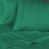 300 Thread Count Egyptian Cotton Sateen Stripe Bed Sheet Set - Egyptian Cotton Sheet Set by Superior Brand