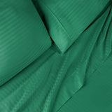 300 Thread Count Egyptian Cotton Sateen Stripe Bed Sheet Set - Egyptian Cotton Sheet Set by Superior Brand