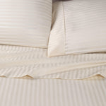 300 Thread Count Egyptian Cotton Sateen Stripe Bed Sheet Set - Egyptian Cotton Sheet Set by Superior Brand