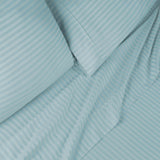 300 Thread Count Egyptian Cotton Sateen Stripe Bed Sheet Set - Egyptian Cotton Sheet Set by Superior Brand