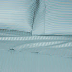 300 Thread Count Egyptian Cotton Sateen Stripe Bed Sheet Set - Egyptian Cotton Sheet Set by Superior Brand