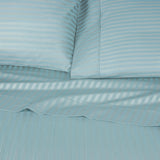 300 Thread Count Egyptian Cotton Sateen Stripe Bed Sheet Set - Egyptian Cotton Sheet Set by Superior Brand