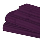300 Thread Count Egyptian Cotton Sateen Stripe Bed Sheet Set - Egyptian Cotton Sheet Set by Superior Brand