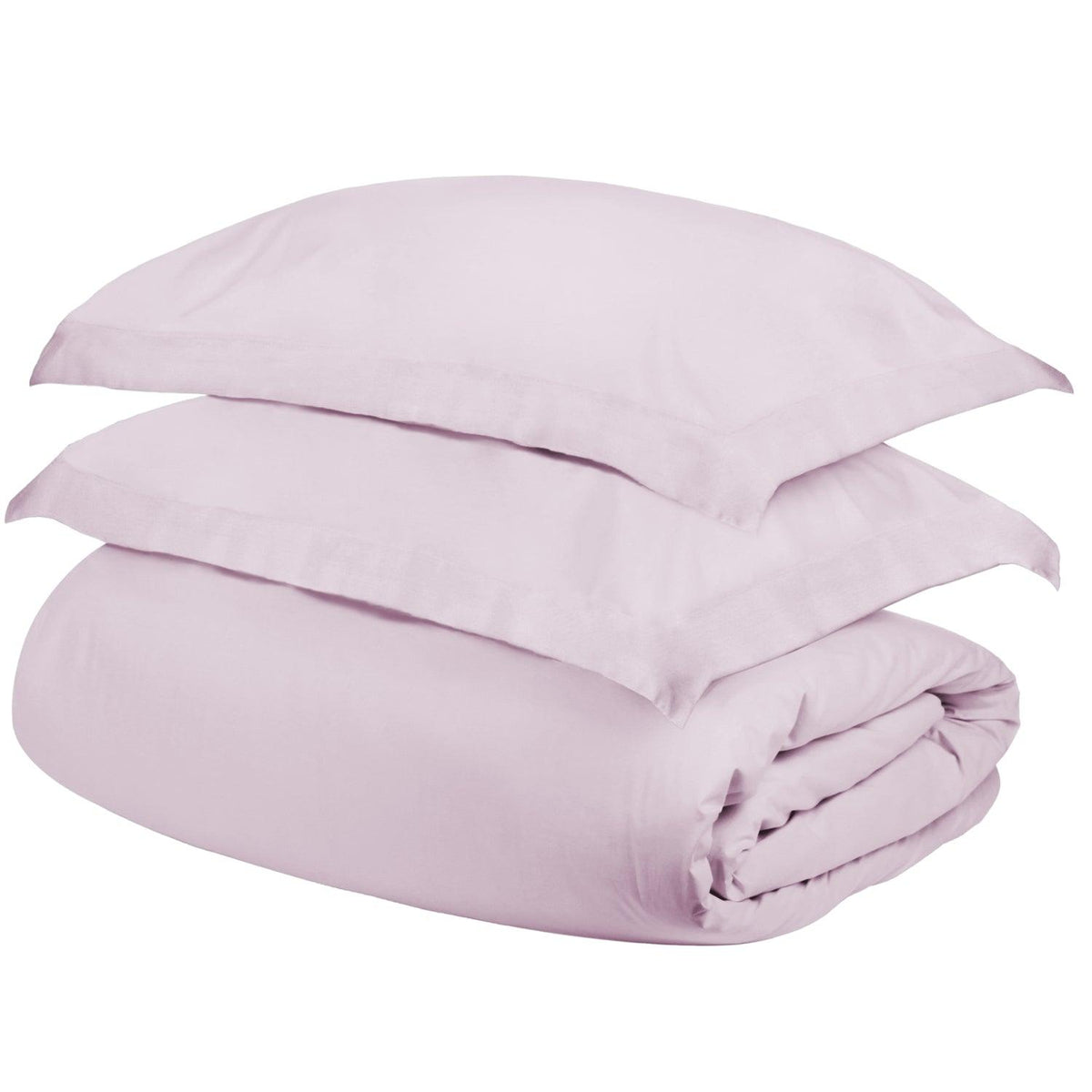  Superior Egyptian Cotton 400 Thread Count Solid Duvet Cover Set - Lilac