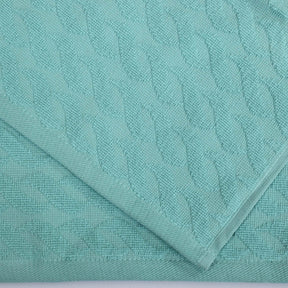 Premium Turkish Cotton Jacquard Herringbone and Solid 6-Piece Hand Towel Set - Cascade