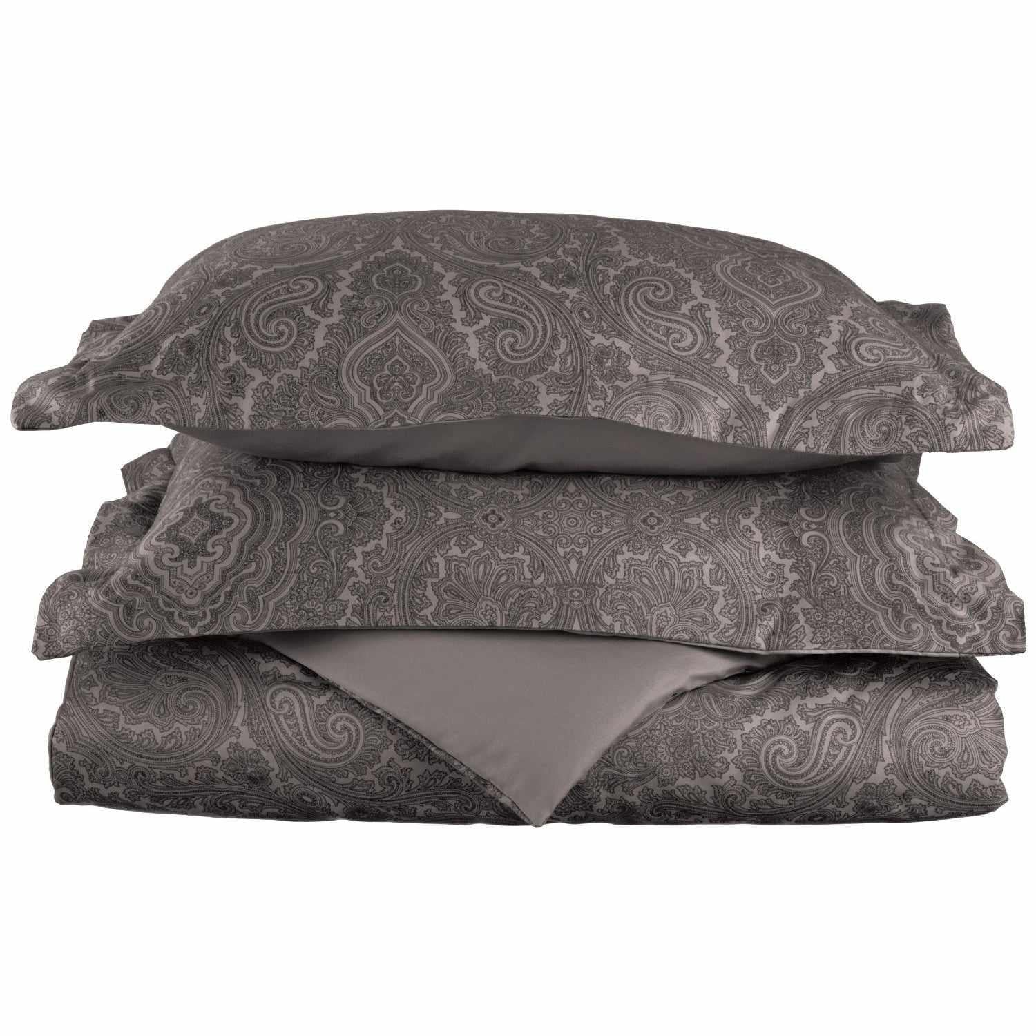 Cotton Blend 600 Thread Count Paisley Duvet Cover Set - Duvet Cover Set by Superior Brand