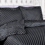 Cotton Blend 600 Thread Count Polka Dot Duvet Cover Set - Duvet Cover Set by Superior Brand
